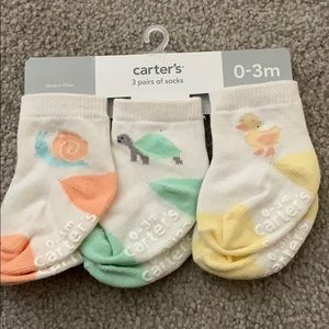 Carters 0-3 month socks unisex